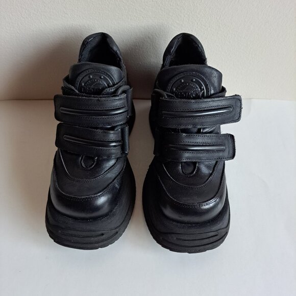 Destroy Vintage Rare Platform Black Shoes Boots Size 36 / US 6 - Picture 3 of 16